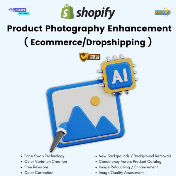 Product Photography Enhancement - Shopfiy Products